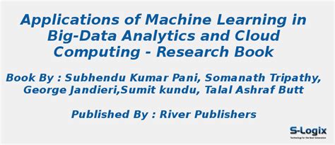 Top Machine Learning Books in Big-Data Analytics and cloud | S-Logix