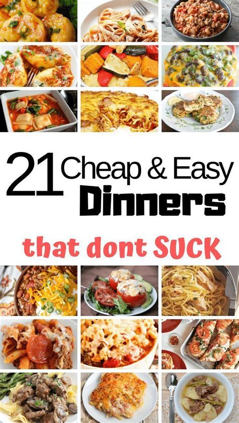 dinner ideas easy and cheap