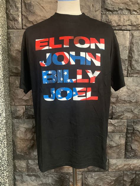 Vintage 90s Elton John & Billy Joel Tour T shirt | Etsy