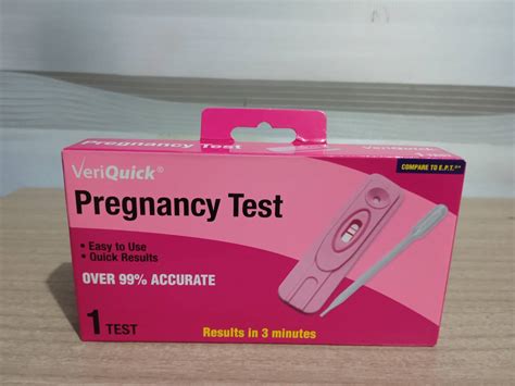 VeriQuick Pregnancy Test easy to use and quick Result in 3 minutes (1 ...