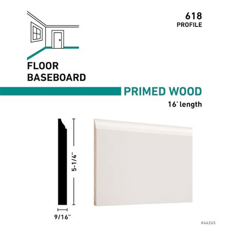 RELIABILT 9/16-in x 5-1/4-in x 16-ft Colonial Primed Finger Jointed ...
