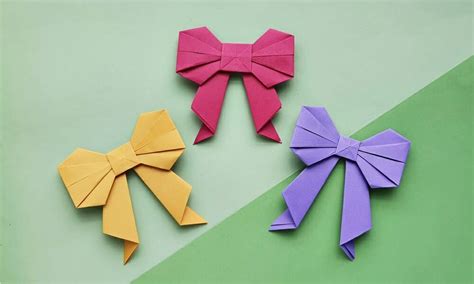 Image result for Origami Bow Tutorial