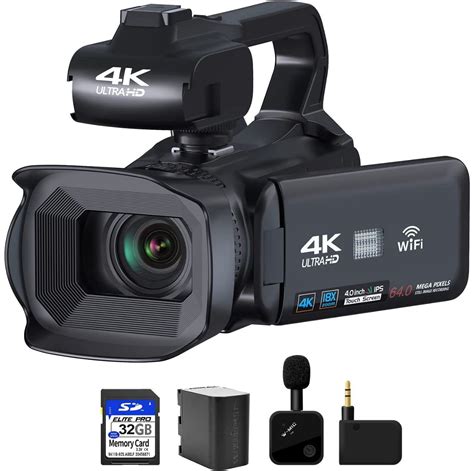 Buy LEQTRONIQ 64MP 4K Video Camera Camcorder with UHD 4.0 Inch ...