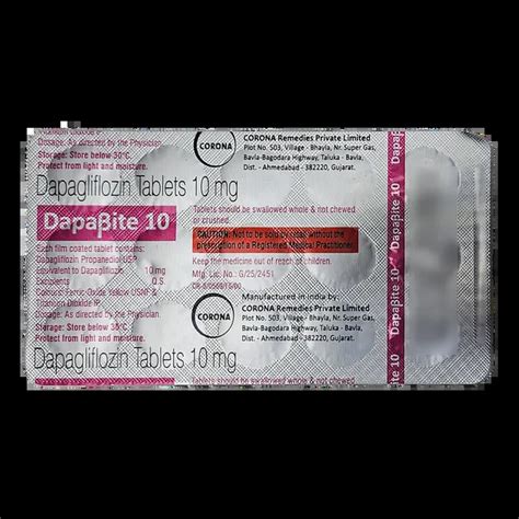 Buy Dapabite 10mg Tablet 15s Online at Best Price | Medkart