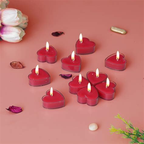 CW Sweet Romantic Love Heart Shaped Floating Candle, Heart Shaped ...