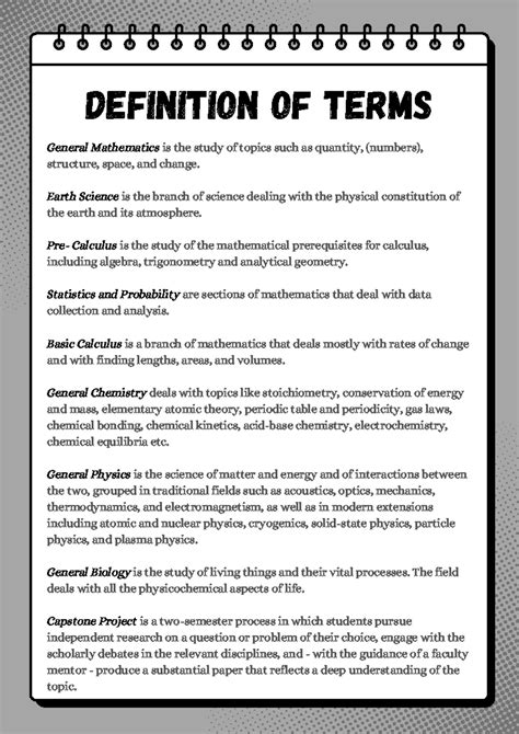 General Math Terms Definitions for GEN MATH Course - Studocu