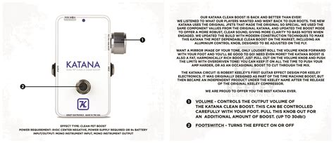 เอฟเฟคกีตาร์ Keeley Katana Throwback White - CT Music