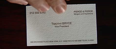 American Psycho Business Card Template 的图像结果