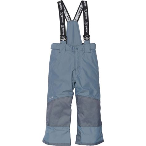 Kamik Big Boys Titan Solid Bib Snow Pants - Waterproof, Insulated ...