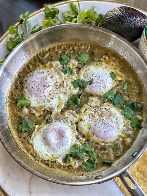 Easy Salsa Verde Egg Skillet - Sweet Savory and Steph