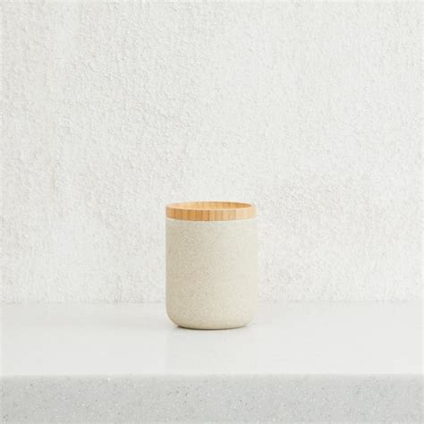 Buy Marshmallow Bamboo Jar with Lid from Home Centre at just INR 999.0