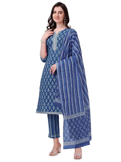 Buy MIRCHI FASHION Women's Straight Fit Cotton Gota Work Jaipuri ...