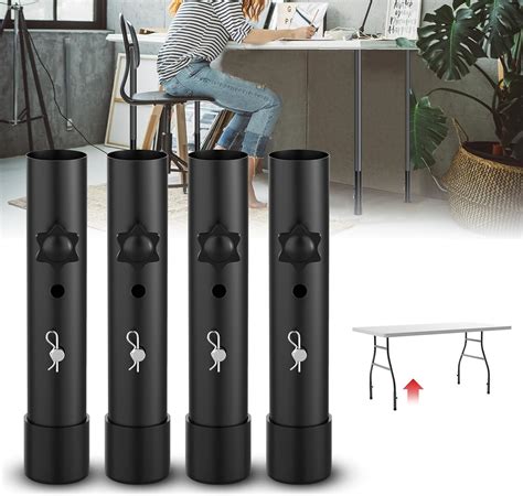 Amazon.com: Folding Table Leg Extenders,Folding Table Leg Risers for ...