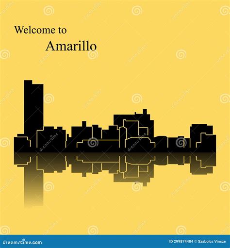 Amarillo, Texas ( City Silhouette ) Stock Vector - Illustration of ...
