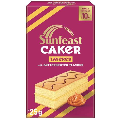 Sunfeast Caker Layered with Butterscotch Flavour 25gx12, 300g : Amazon ...