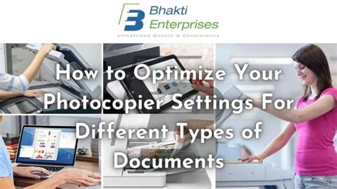 How to Optimize Your Photocopier Settings For Different Types of ...