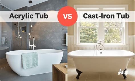 Acrylic vs. Cast-Iron Tub: Which Is Better? | Angi