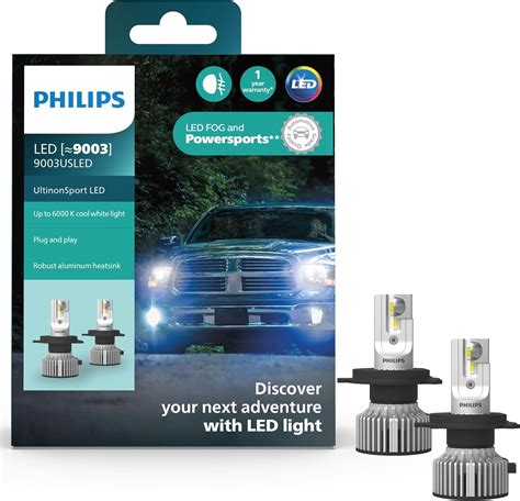 Philips UltinonSport 9003 LED Bulb for Fog Light and Philippines | Ubuy