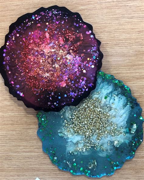 Geode Resin Coasters | Bartlett Public Library District