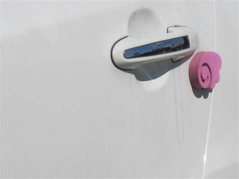 Decorative bumpers to protect the car door from getting