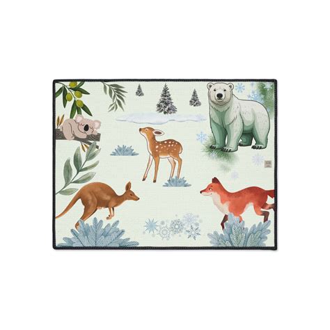 Nature-Themed Heavy Duty Floor Mat for Home Decor ...