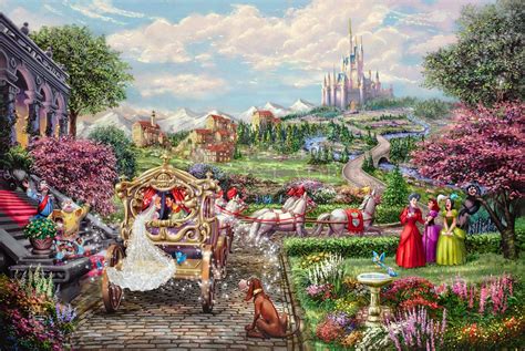 Cinderella Happily Ever After - Limited Edition Canvas By Thomas ...
