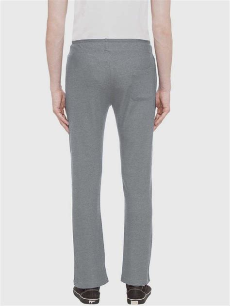 Buy Grey Mel Regular Fit Track Pants for Men | Status Quo