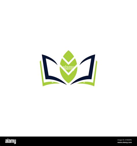 Nature Leaf Book Logo Design Stock Vector Image & Art - Alamy