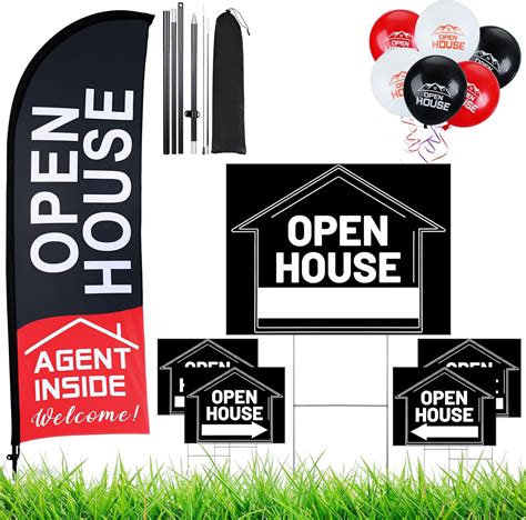 Amazon.com : Buryeah Open House Signs Set (36 Pcs Total), 1 Open House ...