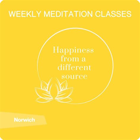 Weekly Meditation Classes in Norwich - Happiness from a different ...