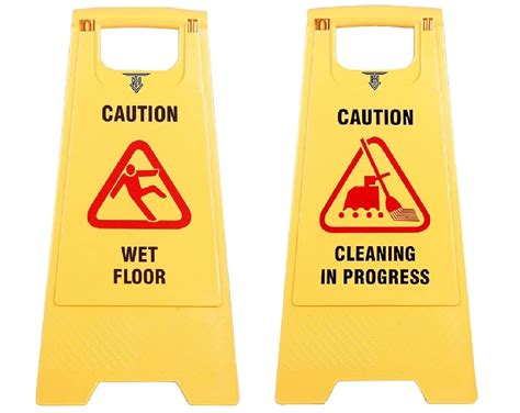 TARGET HYGIENE Plastic Caution Standing Board (Combo Of 2 Pcs Sign ...