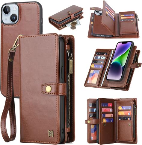 Amazon.com: QIXIU Wallet Case Compatible with iPhone 15,iPhone 15 ...