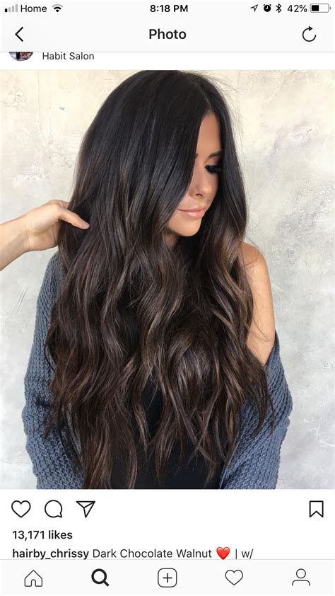 Long Dark Hairstyles With Highlights | Best Hairstyles Ideas