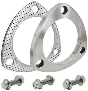 SHINTONES 3 inch 3-Bolt Exhaust Flange Connection Kit, Flange and ...