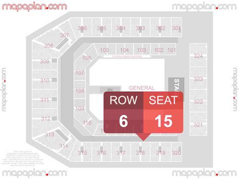 Co-op Live seat & row numbers detailed seating plan, Manchester ...