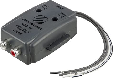 Scosche LOC80 Line Output Converter Adjustable Amplifier Add On Module ...