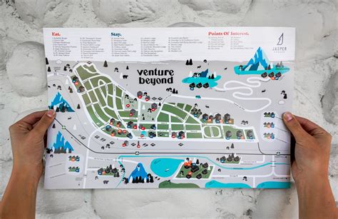 Town Map Tourism Jasper on Behance