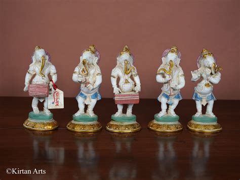 Brass Musical Ganesha Set (5 Pc) – Kirtan Arts
