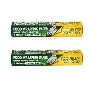 DOUBLE DIAMOND Grease Proof Non-Stick Food Wrapping Paper Roll - 11 ...