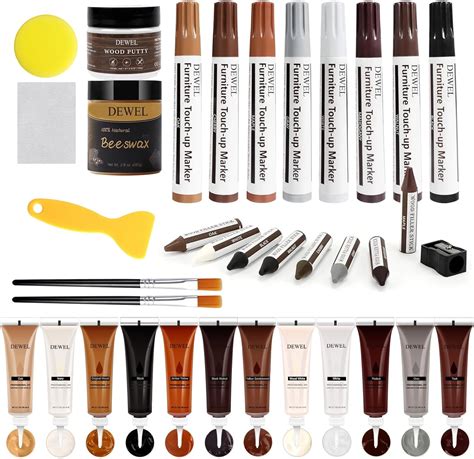 Wood Furniture Repair Kit- Set of 36 - Wood Fillers with Wood Putty and ...