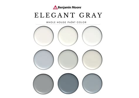 Elegant Gray Color Palette, Benjamin Moore , Gray Kitchen Cabinets ...
