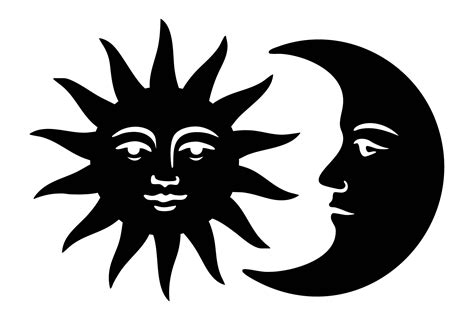 Sun And Moon Stencils Printable