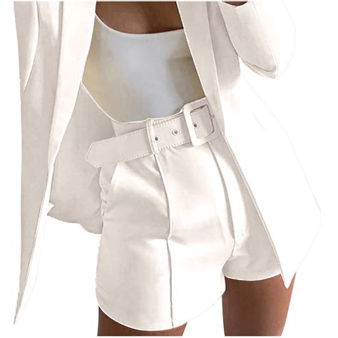 Ltctricy Shorts for Women Trendy High Waisted Pleated Business Casual ...
