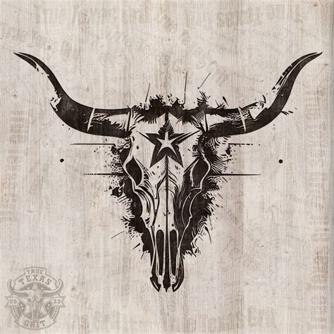 Texas Longhorn Skull Vector: Western Decor (SVG, PNG, JPG) - Etsy ...