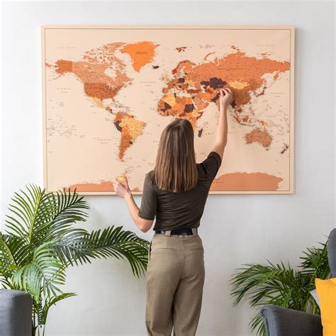 Push Pin World Map 的图像结果