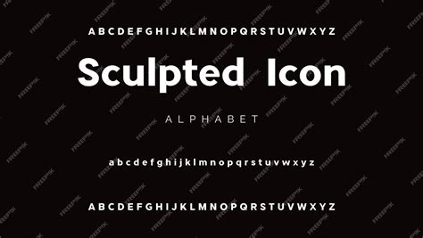 Premium Vector | Condensed sans serif font bold and tall