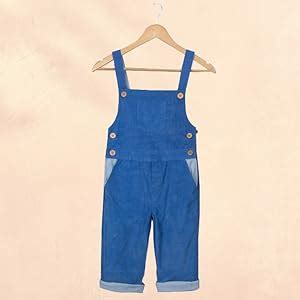 Buy olele® Corduroy Dungaree with Contrast Lining for Boys | Full ...