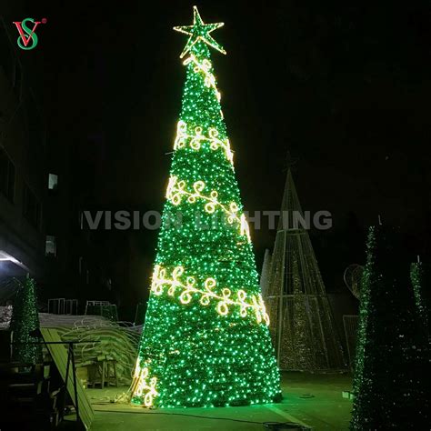 10m 20m Giant Huge Christmas Tree for Holiday Decoration Light ...