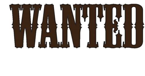 Wanted Poster Fonts - caqwepetro