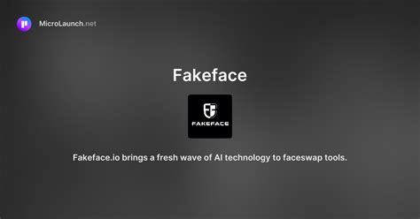 Fakeface is now on Microlaunch